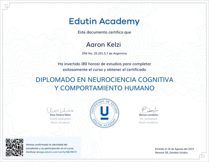 Vista previa: Diplomado en Neurociencia Cognitiva y Comportamiento Humano