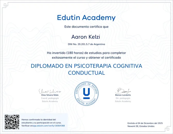 Vista previa: Diplomado en Psicoterapia Cognitivo-Conductual