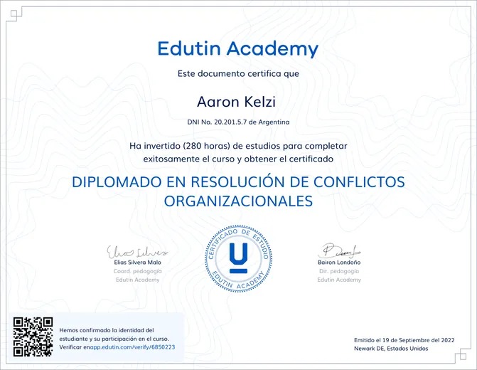 Vista previa: Diplomado en Resolución de Conflictos Organizacionales